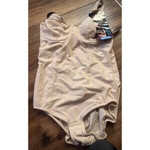 MAIDENFORM 5020 Sz: 38C -Nude - ULTRA FIRM BUILT-IN-BRA BODY UNDERWIRE SHAPER